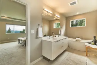 Photo is of model home, lot #9 Kyoto plan.