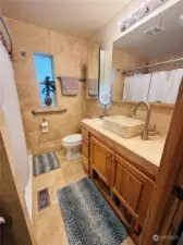 Spacious 3/4 Bathroom