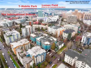 Are you a soccer fan? Lumen field is hosting 6 matches during the 2026 World Cup and your new home is just over a mile from the action. The Seattle Pinball Museum, located in Seattle's International District is less than a mile away, and the Wing Luke Museum is even closer. Want to spend time outdoors? Yesler Terrace Park is a mere 3/10ths of a mile from your doorstep.