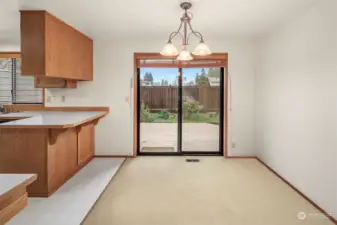 Dining room off kitchen