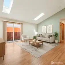 Virtually Staged Living Room