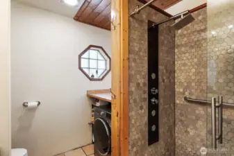 Primary tiled shower