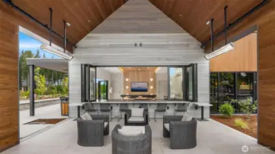 Lots of covered patio space for socializing