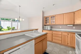 convenient kitchen w/ appliances