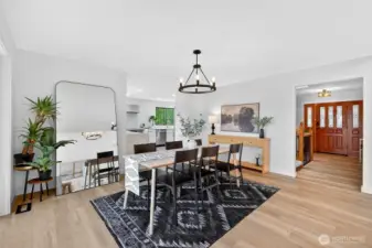 Dining area and entryway