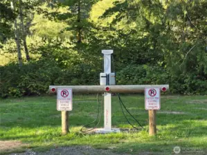 Electric Car Charging station at park