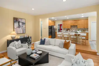 Cozy space for movie nights.