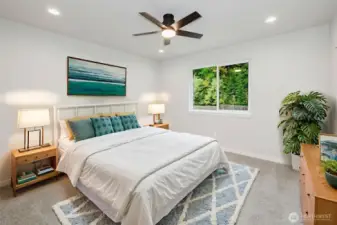 Staged Primary Bedroom