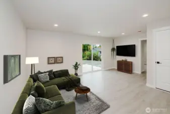 Staged Downstairs Living Room