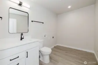 Downstairs Half Bath & Laundry