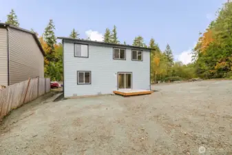 Backyard and back of house