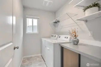 Laundry room with plenty of space