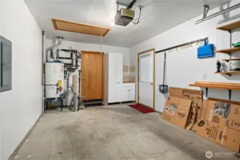 Laundry room w/Entry to the garage.