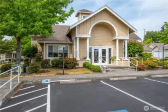 Clubhouse Entry + Parking.