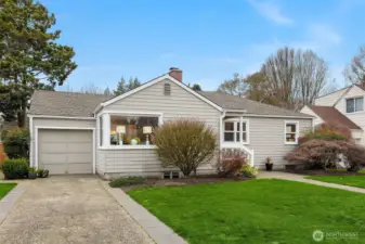 One Car Garage and ample driveway parking.