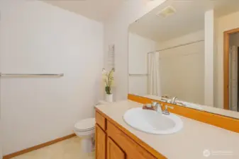 Primary full bath also is spacious and room to move around!