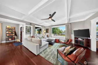 Light and bright living spaces flow seamlessly throughout the main floor.