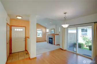 A bright entry into the heart of the home.