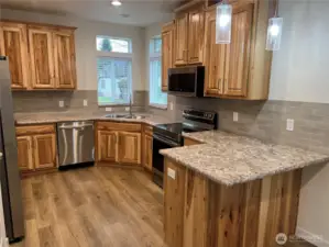 Kitchen with lots of cabinet space.