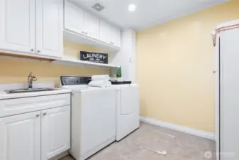 Downstairs utility room.