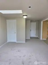 View 3 of family room- access to backyard and storage closet