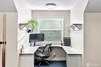 It even has an additional office space.