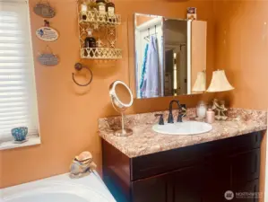 Light and bright primary bath