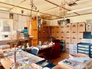 Converted garage currently used as  artist studio