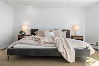 Spacious primary suite
