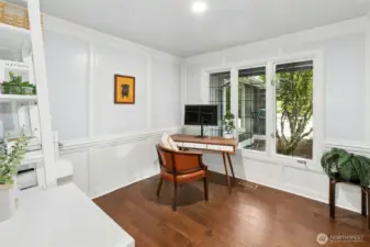 Spacious main floor office.