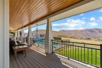 Views for days, built in speakers and outdoor sink!