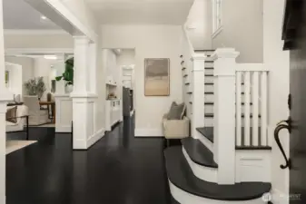 Formal entry with coat closet.