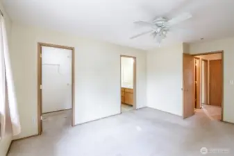 Another view of the primary bedroom.