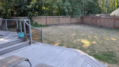 Level Fully Fenced Yard
