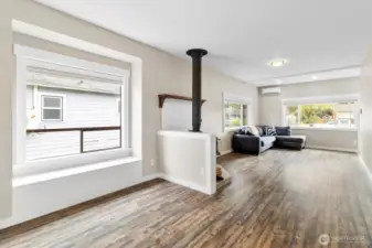 Open dining/living area