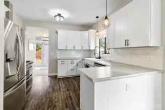 Kitchen with all new cabinetry