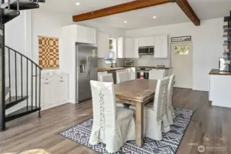 Plenty of room to accommodate large or small groups in the dining area.