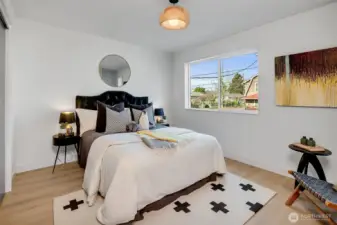 Additional bedroom on the second level can also accommodate a king size bed. Each bedroom has individual temperature control for the perfect night's sleep.