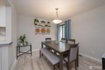 You can fit a real dining table here!