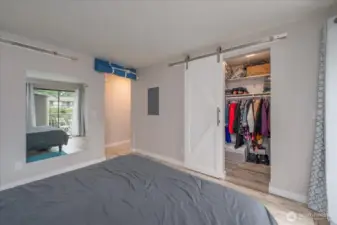 Large walk-in closet!