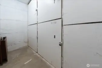 Storage unit is located in the basement of building 40.