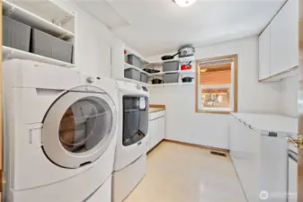 Walk in pantry and main level laundry