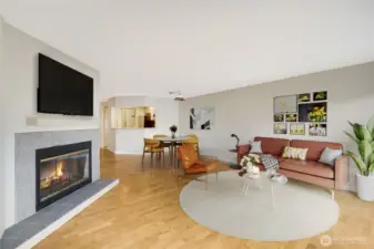 Virtually staged main floor