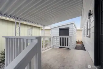 Covered deck- for relaxing outdoors in any season