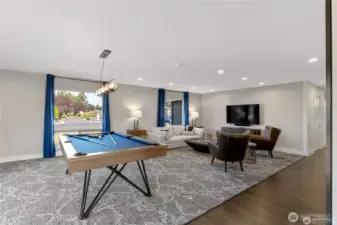 Clubhouse billiards room