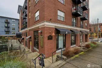 Exterior - Fairhaven Charm & Urban Convenience  Welcome to one of Fairhaven’s most desirable addresses—steps from local cafes, shopping, parks, and the waterfront. Secure building with elevator access and underground garage parking offers peace of mind in the heart of it all.