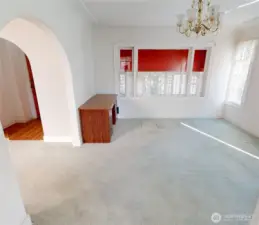 Adjacent to the entry way, and opposite the living room, is the spacious dining room.  You'll have room for all your guests!