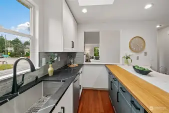 Kitchen opens to the living area--great for entertaining!