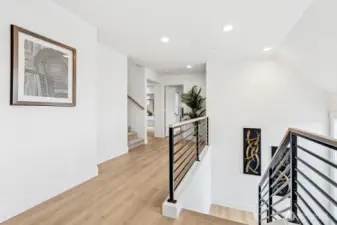 Light-filled and spacious second floor landing