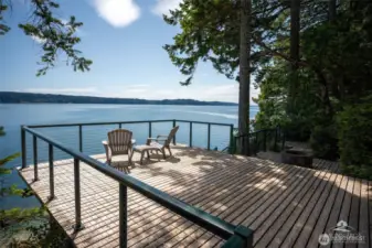 The 1,000 Sqft of decking give the option to Take is the sun or hideaway in the shade.
